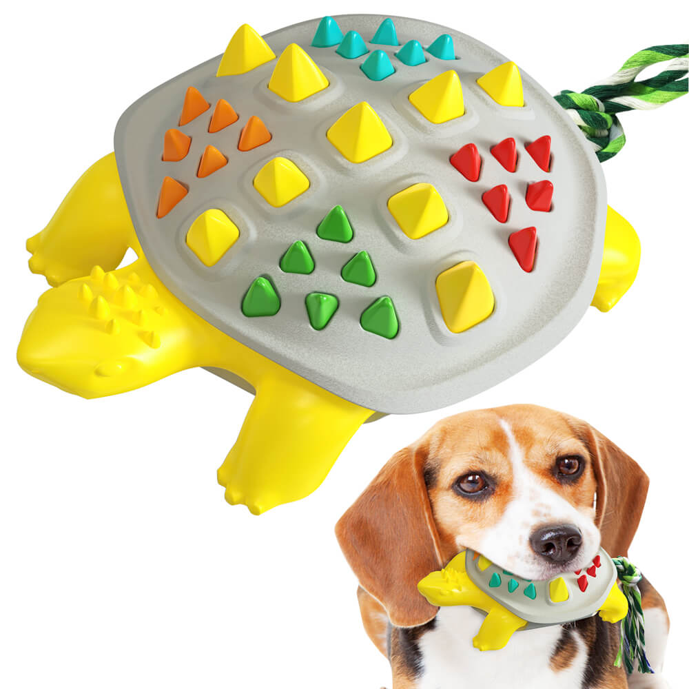 Dog Toys for Aggressive Chewers,Turtle-Shape Good Molar toys for dogs