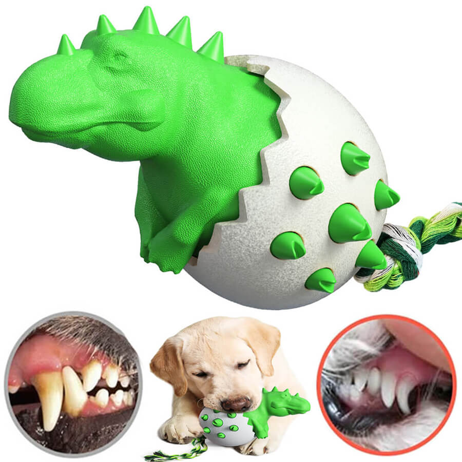 Dog Toys for Aggressive Chewers-Good toys for Dogs-Dinosaur Eggs Shape