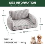 Orthopedic Pet Sofa - Supportive Bed For Small Medium Dogs & Cats, Anti-Slip - Image 7