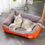 Square Winter Soft Warm House for Dog Bed Waterproof