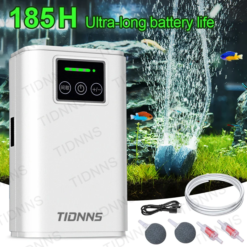 Aquarium Fish Tank Oxygen Pump Charging Dual-Purpose Air Pump Usb Lithium Battery Aquarium Fish Tank Oxygen Pump Charging Dual-Purpose Air Pump Usb Lithium Battery
