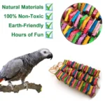 Parrot Bird Toy for Parakeets Agaponis Chewing Cardboard Destroy Birds - Image 4