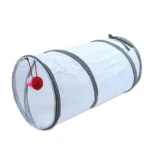 White Cat Tunnel Funny Kitten Toys Foldable Toys For Cat Pet Training Interactive - Image 2