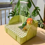 Bird electric bathing basin rain basin automatic circulating water for budgerigars. - Image 3