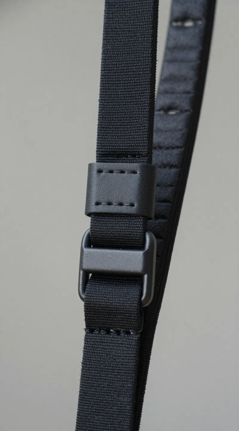 nylon webbing leash with neoprene padding, close-up product shot